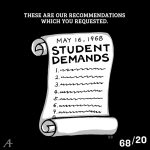 These are our recommendations which you requested. May 16, 1968 student demands.